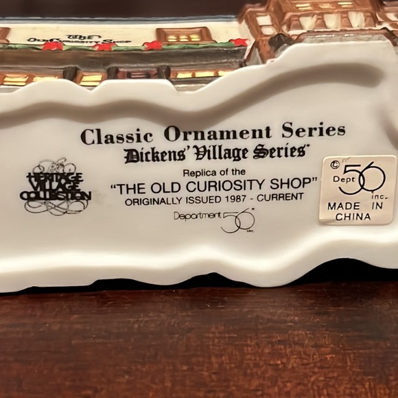 Department 56 Christmas Ornament The Old Curiosity Shop Charles Dickens Heritage - Picture 7 of 16